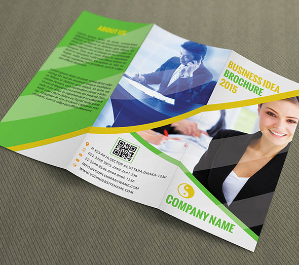 Free Business Trifold Template PSD