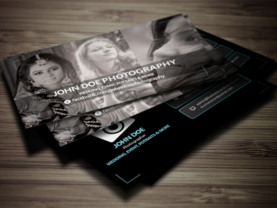 Free Photography Business Card Template PSD