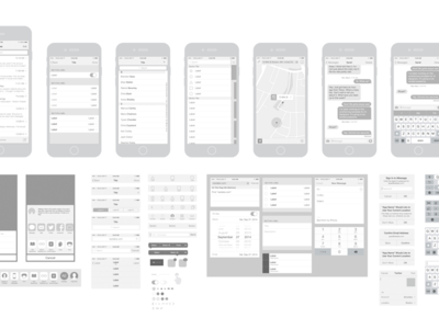 Free iPhone 6 Vector Wireframing Template Toolkit (iOS 8)