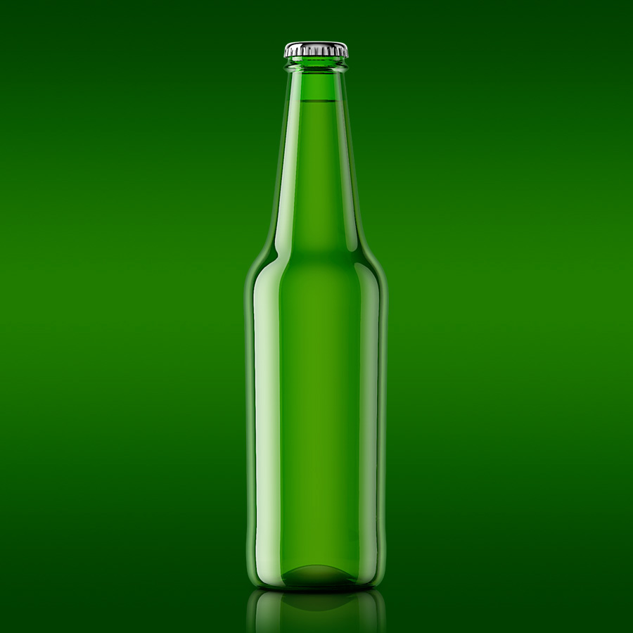 Free Beer Bottle Mockup PSD Template