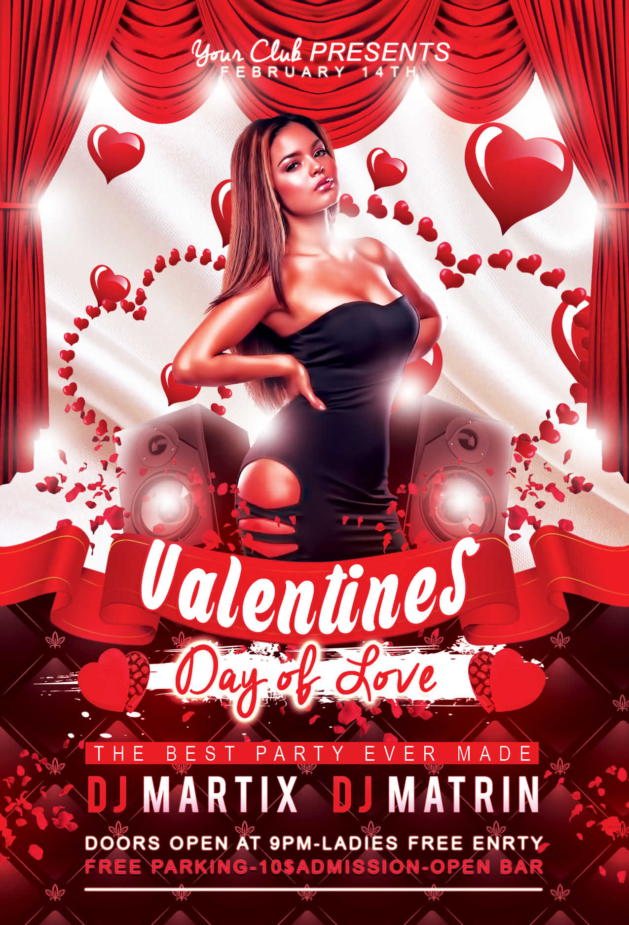 2015 Valentine's Day Flyer Template
