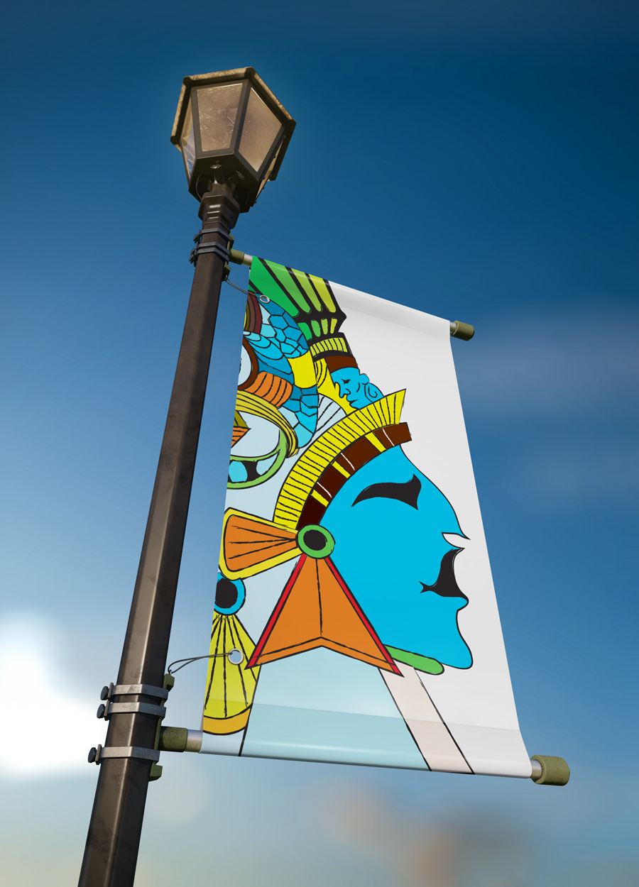 Mayan Face Vector illustration Download Free