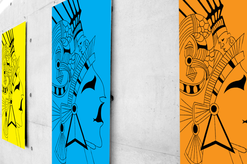 Mayan Face Vector illustration Free