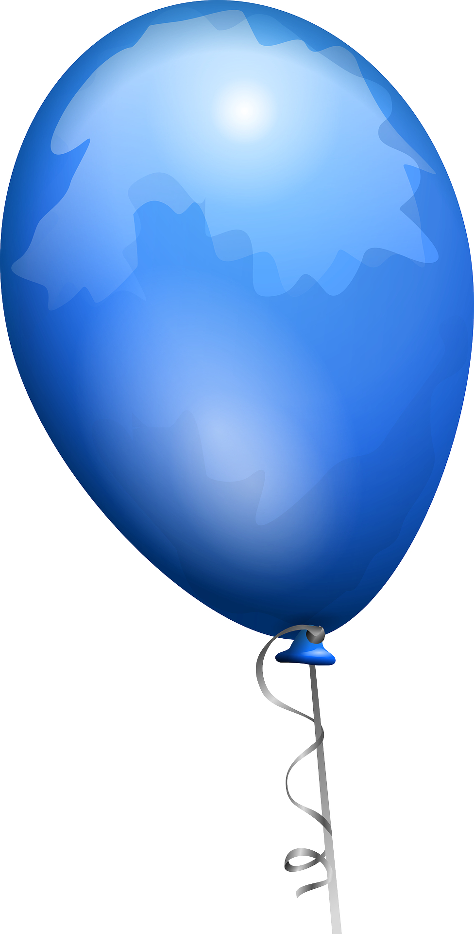 Blue balloon vector