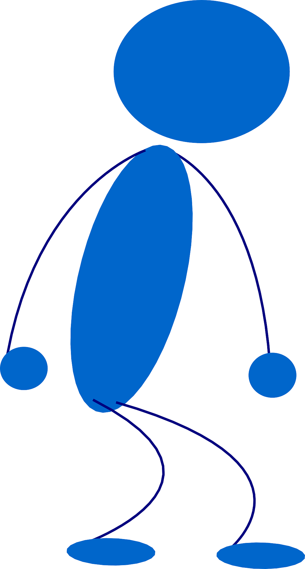 Blue figure vector