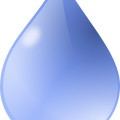 Blue rain drop vector