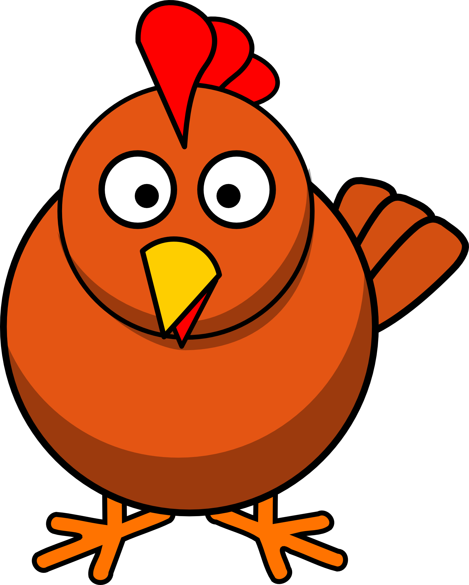 Cartoon animal,red,bird vector