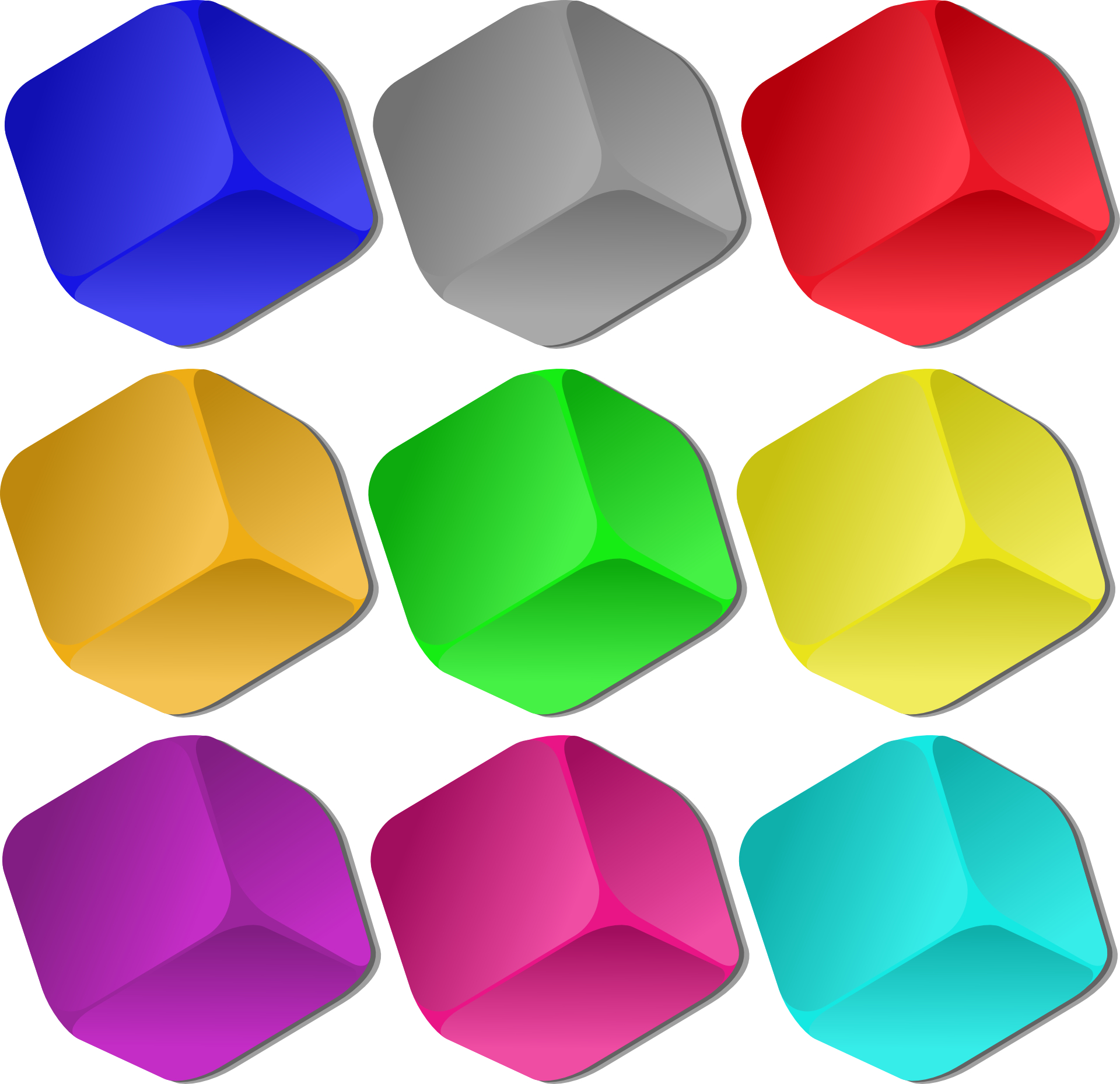 Colorful cube vector
