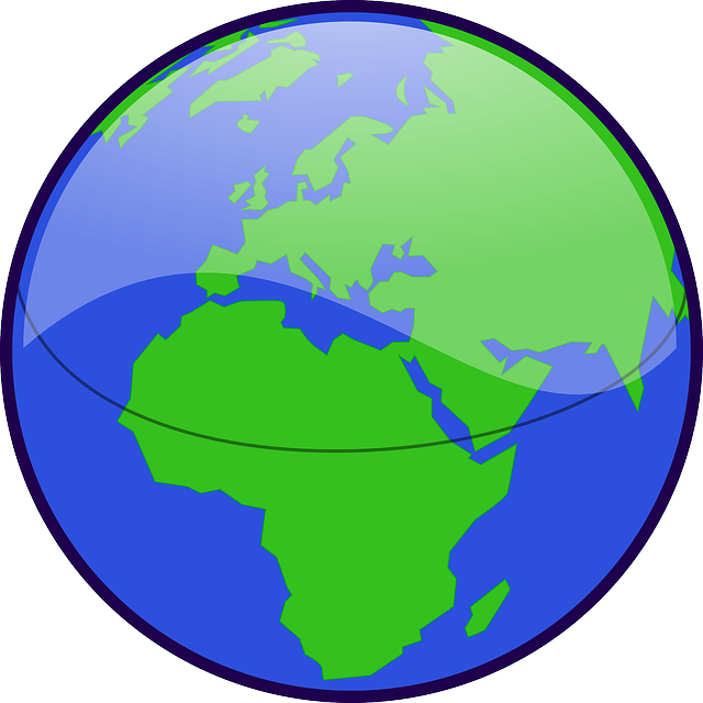Earth-world map vector