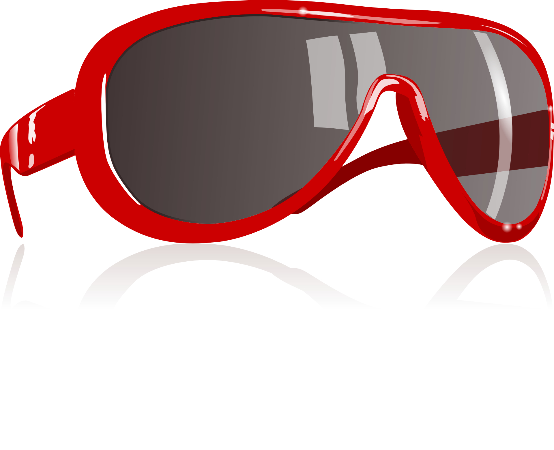 Fashion Red sunglass vector