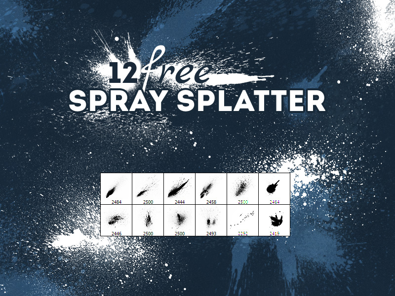 Free Spray /Splatter PS Brush Donwload