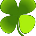 Green plant-cartoon clover vector