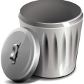 Metal garbage can,ash bin vector