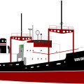 Ocean shipping, container transport,sea containers vector