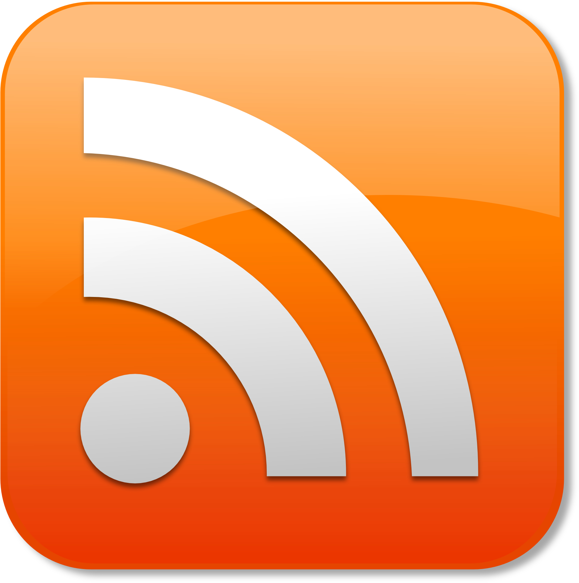 Orange subscription Icon,Social media ,Social Feeds vector