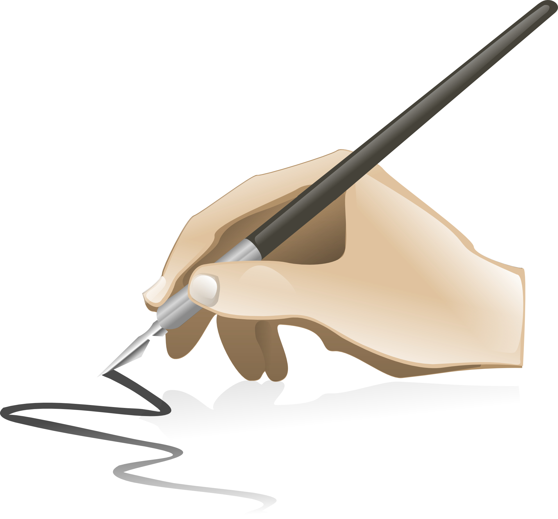 Pen,Hand of calligraphy draw artist vector