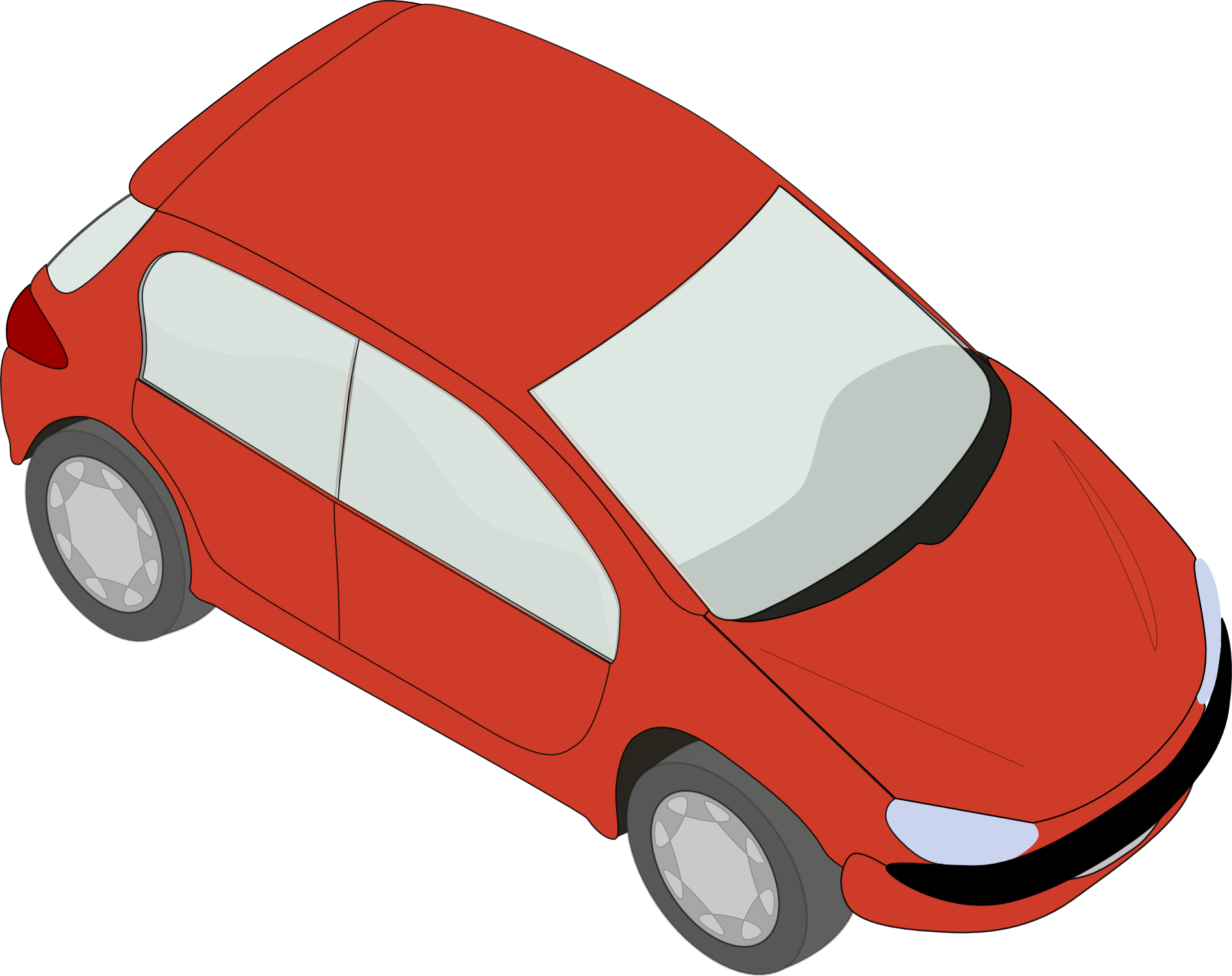 Red peugeot car-vehicle vector