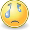 Sad Crying Tears face expression vector