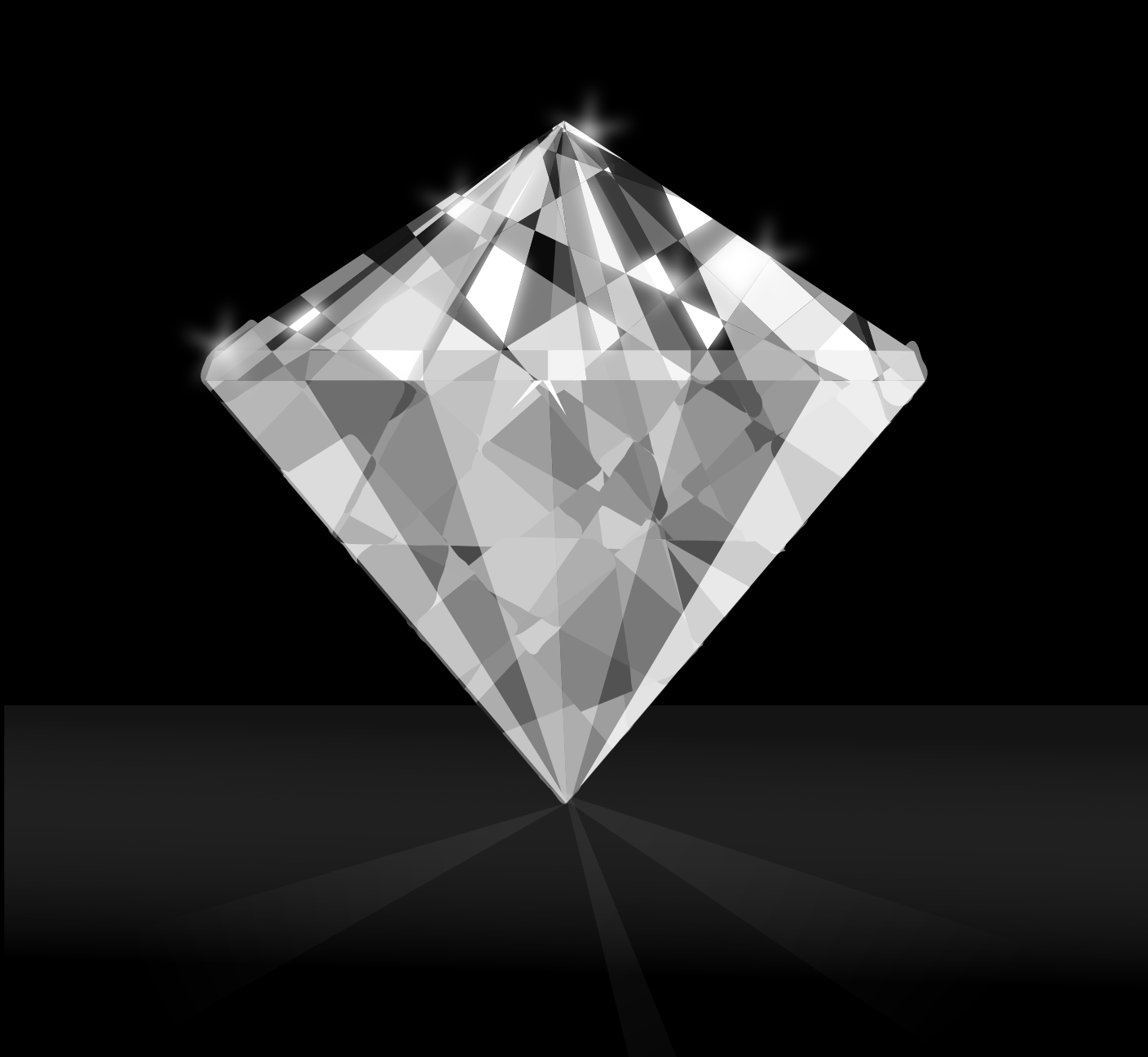 Shimmering Diamond vector-symbol of love