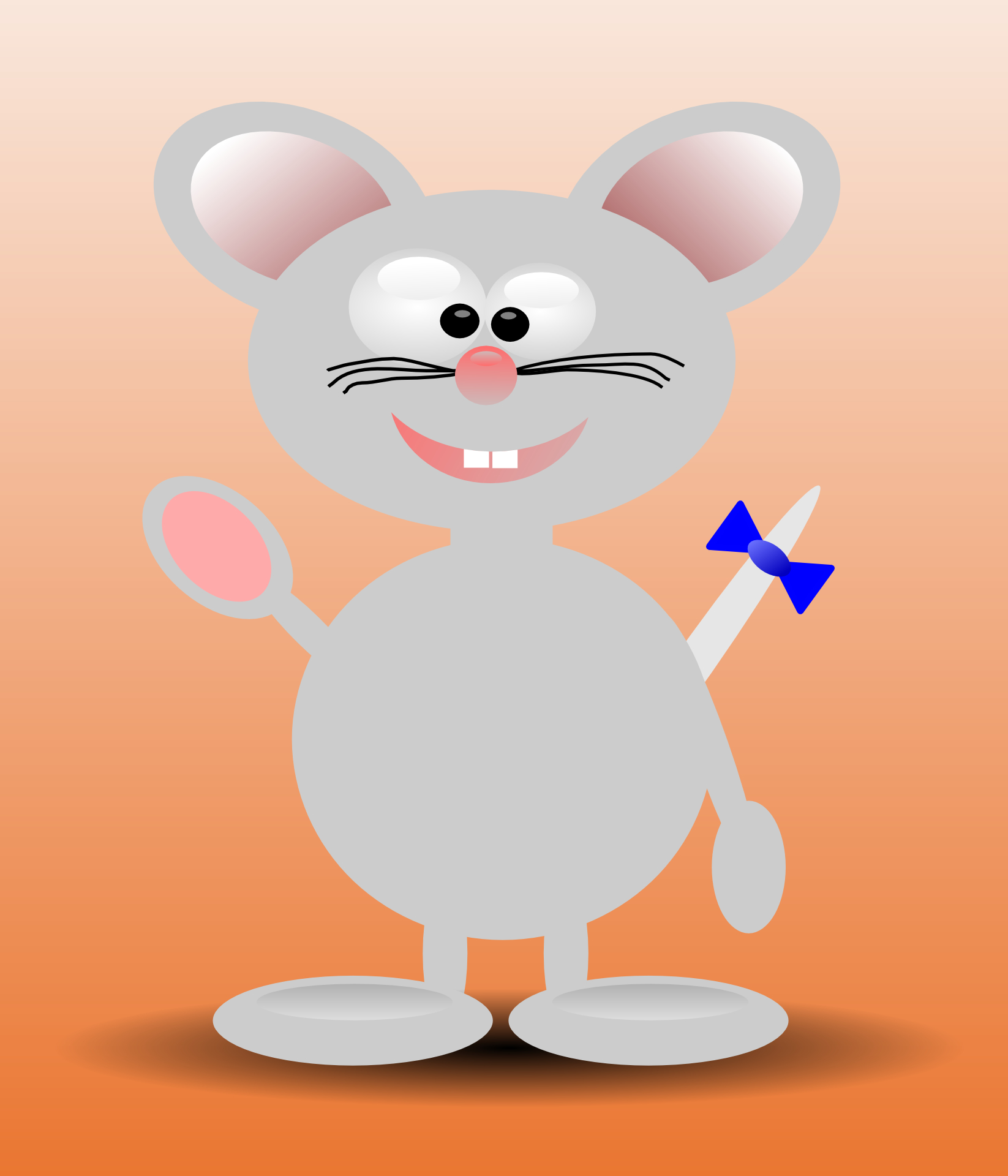 Smiley mouse,cartoon animal vector