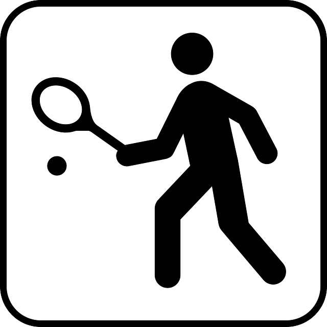 Tennis Sports Sign Free Vector
