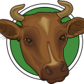 brown animal cow horns,Tauren decoration