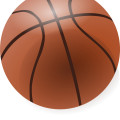 brown basketball vector
