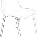 chair outline,furniture free vector