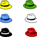 colorful hat vector-cap