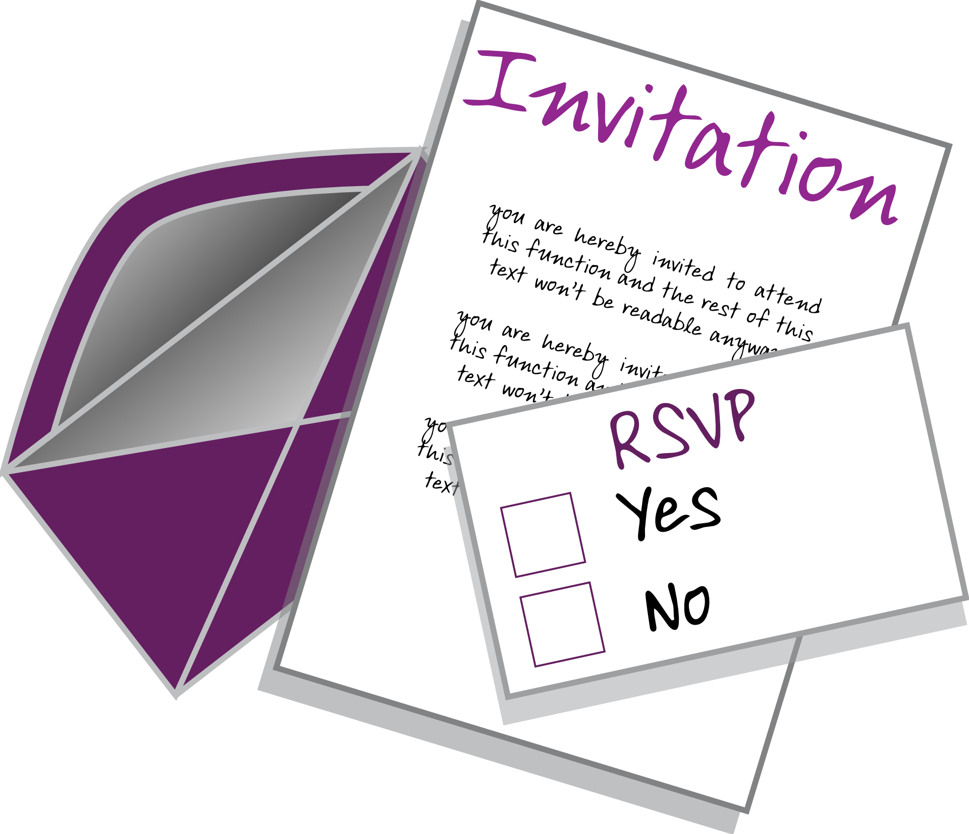 Envelope & invitation card vector