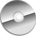 gray dvd disk vector