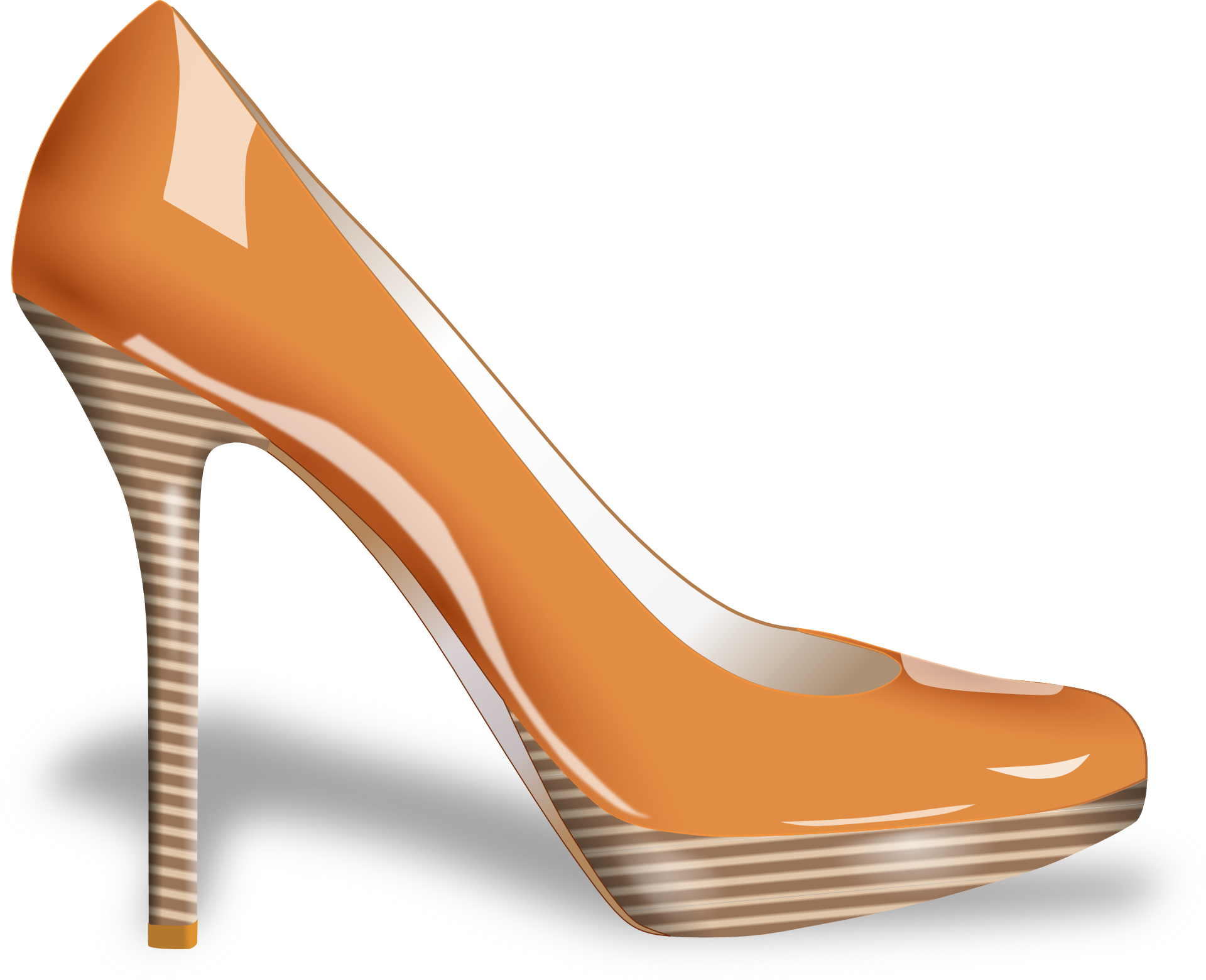 High-heeled shoes vector