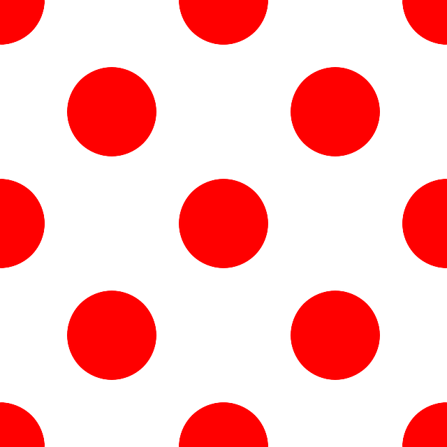 Red dot pattern vector