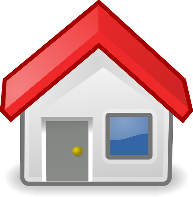 simple house and roof vector