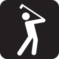 simple play golf vector