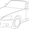 stick drawing,car vector