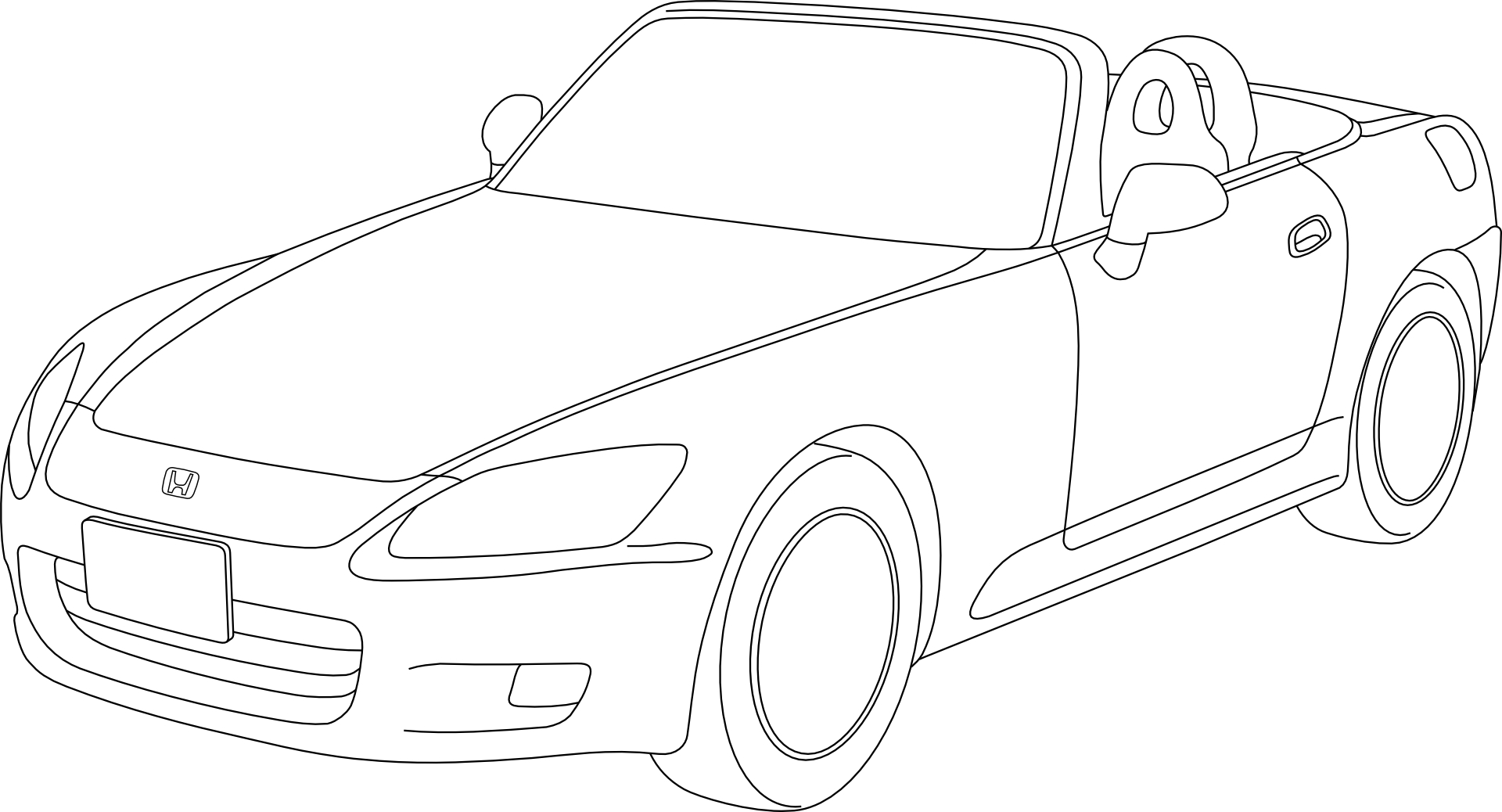Stick drawing,car vector