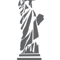The Statue of Liberty outline free vector