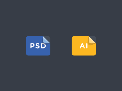 Free File Stickers PSD Template
