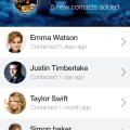 Free IOS7 Iphone Contacts App PSD