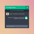 Free Live Support Chat UI Design PSD