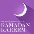 Free Ramadan Kareem-Purple Mobile Wallpaper PSD
