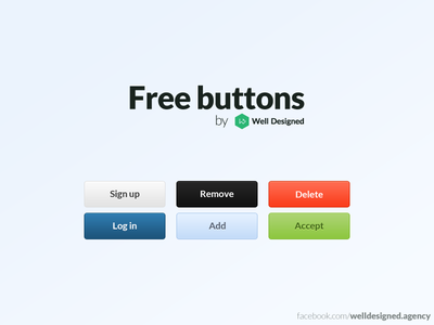 Free Web Buttons PSD