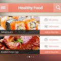 Free iPhone Ui Kit PSD-Healthy food interface