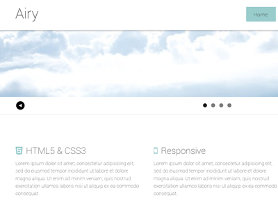 Free web framework template HTML5 CSS3
