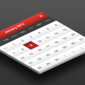 Freebie-Layered Calendar PSD