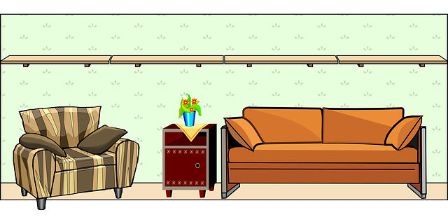 Furniture sofa vector