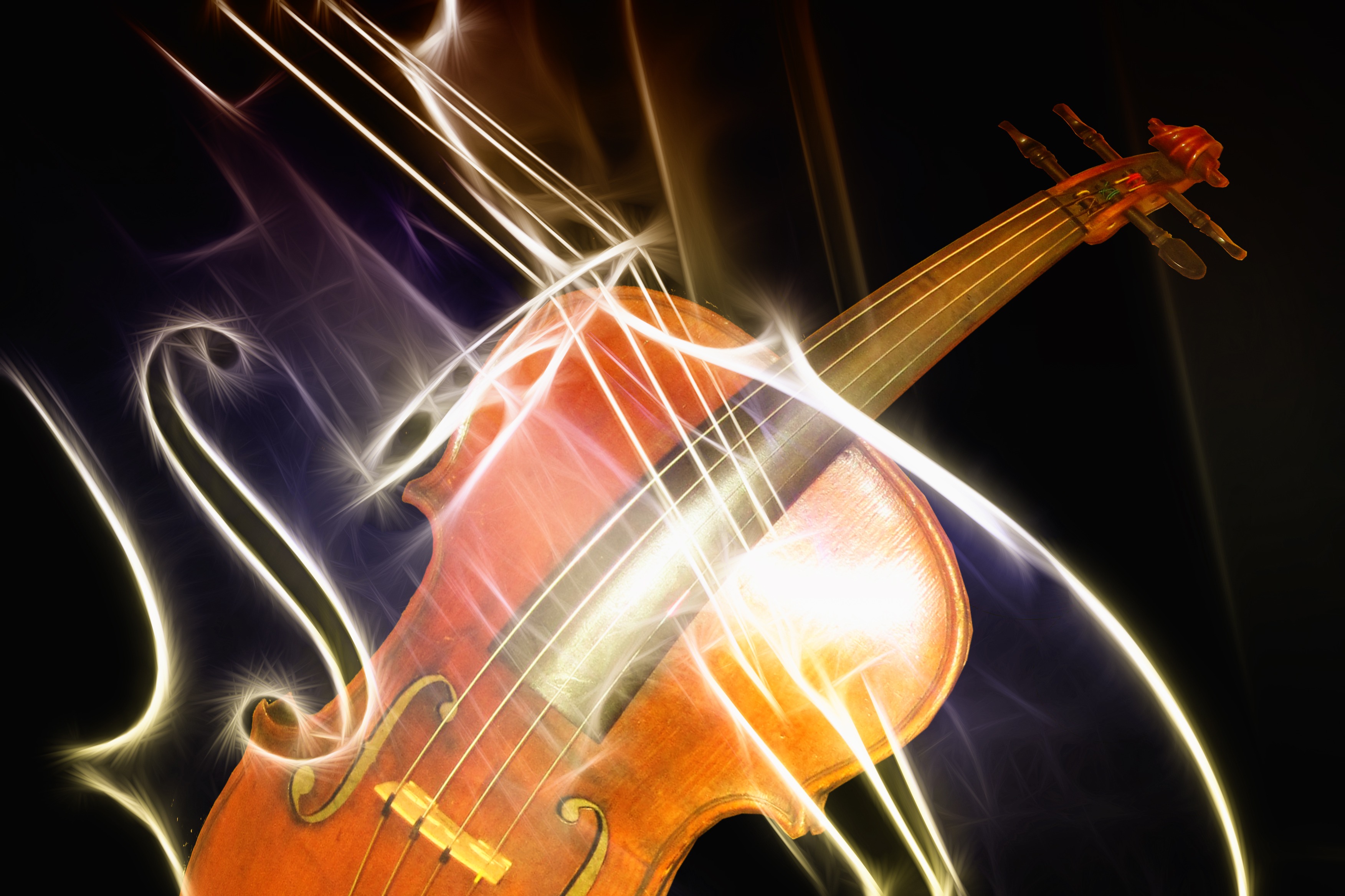 Music instruments-violin-clef