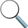 Simple Magnifying Glass icon vector