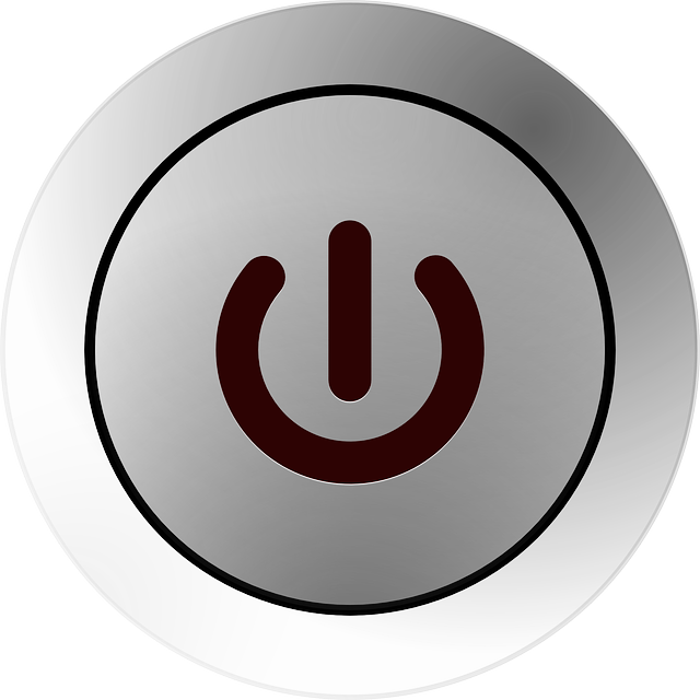 Computer switch icon-power button vector